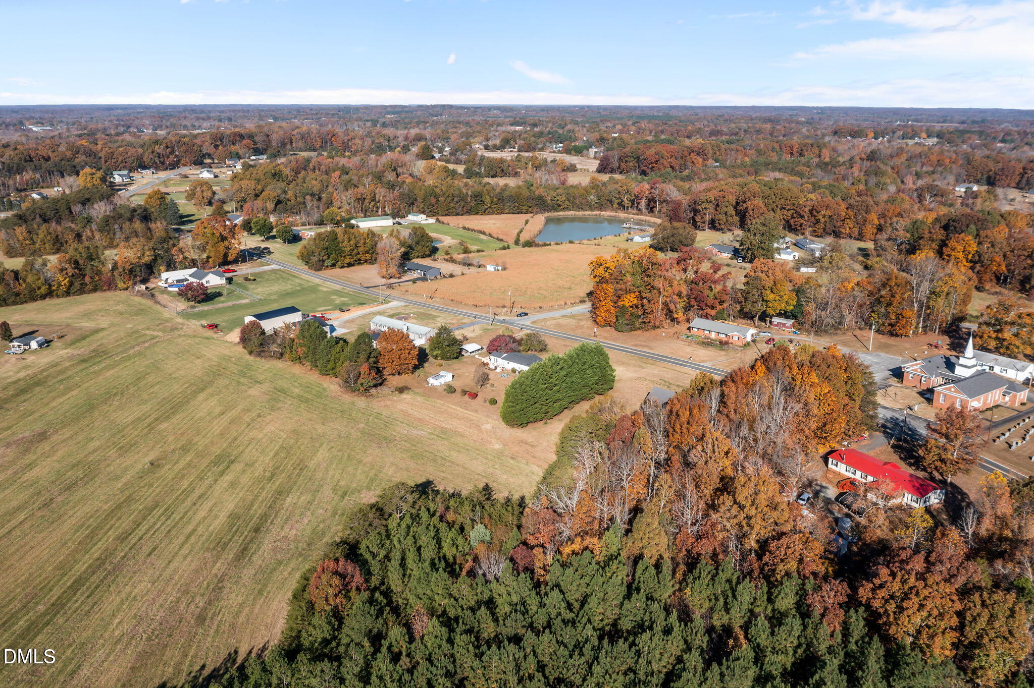 1434 Bethel Methodist Church Road Burlington, NC 27217 - Photo 12 of 12 an aerial view of residential houses with outdoor space