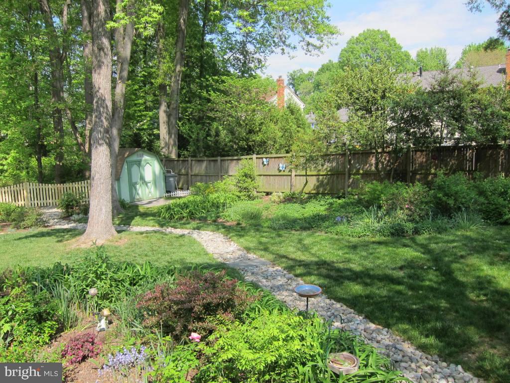 8225 Crown Court Road Alexandria, VA 22308 - Photo 34 of 57 Lush back yard plantings and walkways