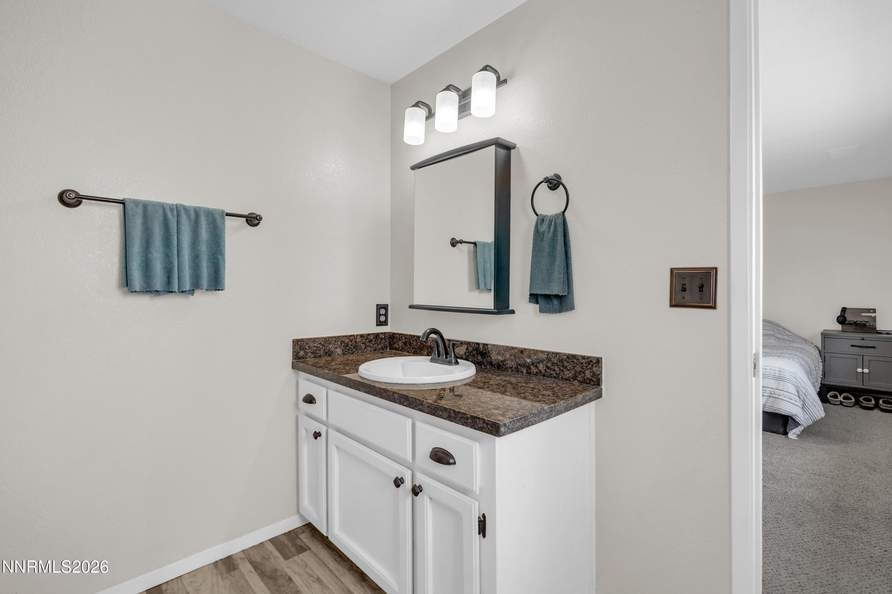 702 Ophir Court Dayton, NV 89403 - Photo 18 of 29 a bathroom with a sink and a mirror