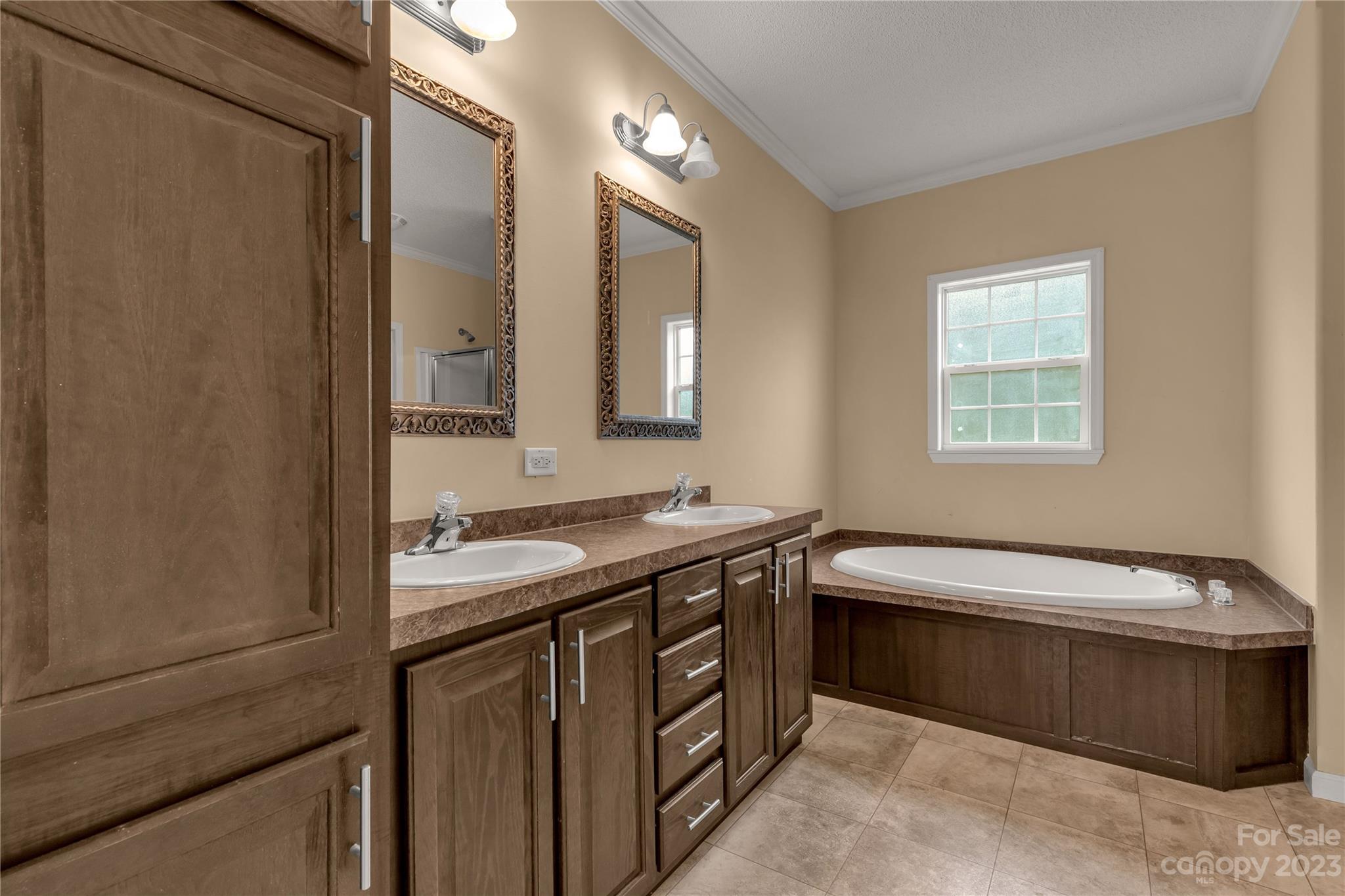 3052 Zeb Deese Road Lancaster, SC 29720 - Photo 21 of 34 a spacious bathroom with a bathtub sink and mirror