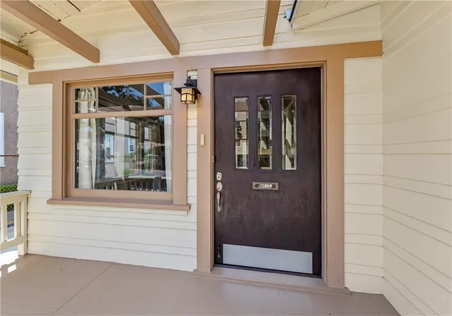 a view of front door of a house
