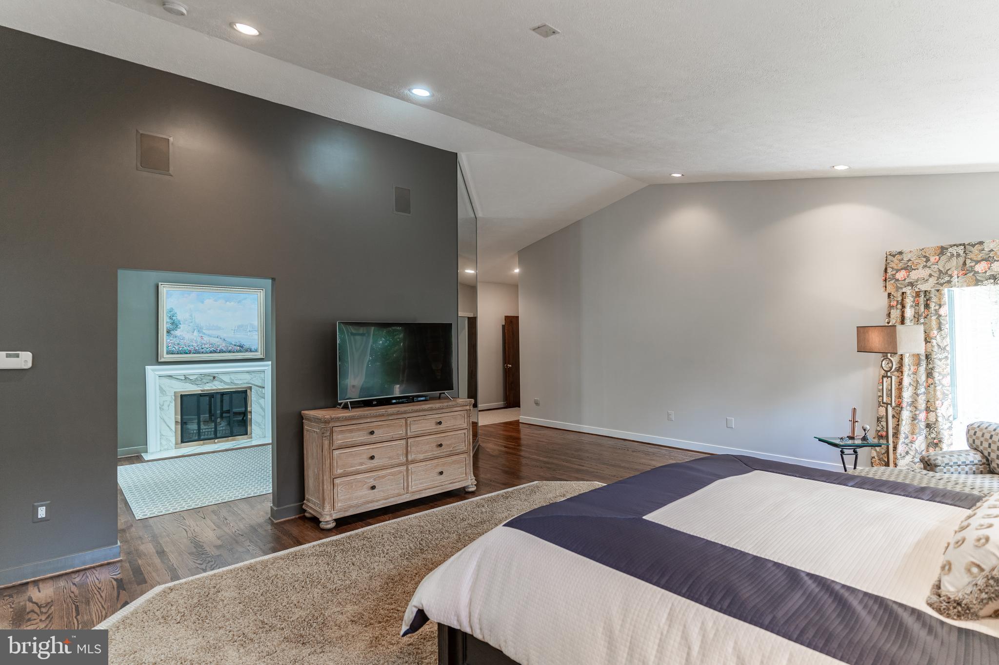 9129 Persimmon Tree Road Potomac, MD 20854 - Photo 22 of 51 View Into Owner's Sitting Room w/ Fireplace