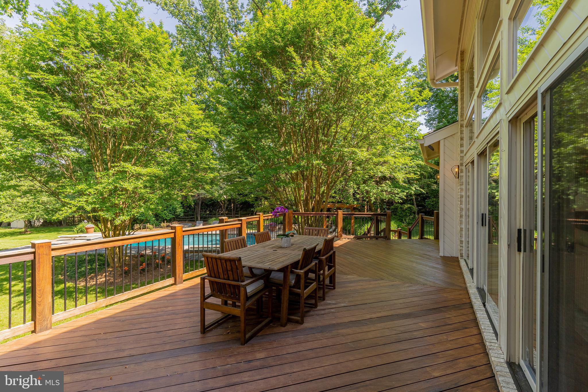9129 Persimmon Tree Road Potomac, MD 20854 - Photo 27 of 51 Relaxing Deck Off Owner's Suite, Kitchen, Fam Rm