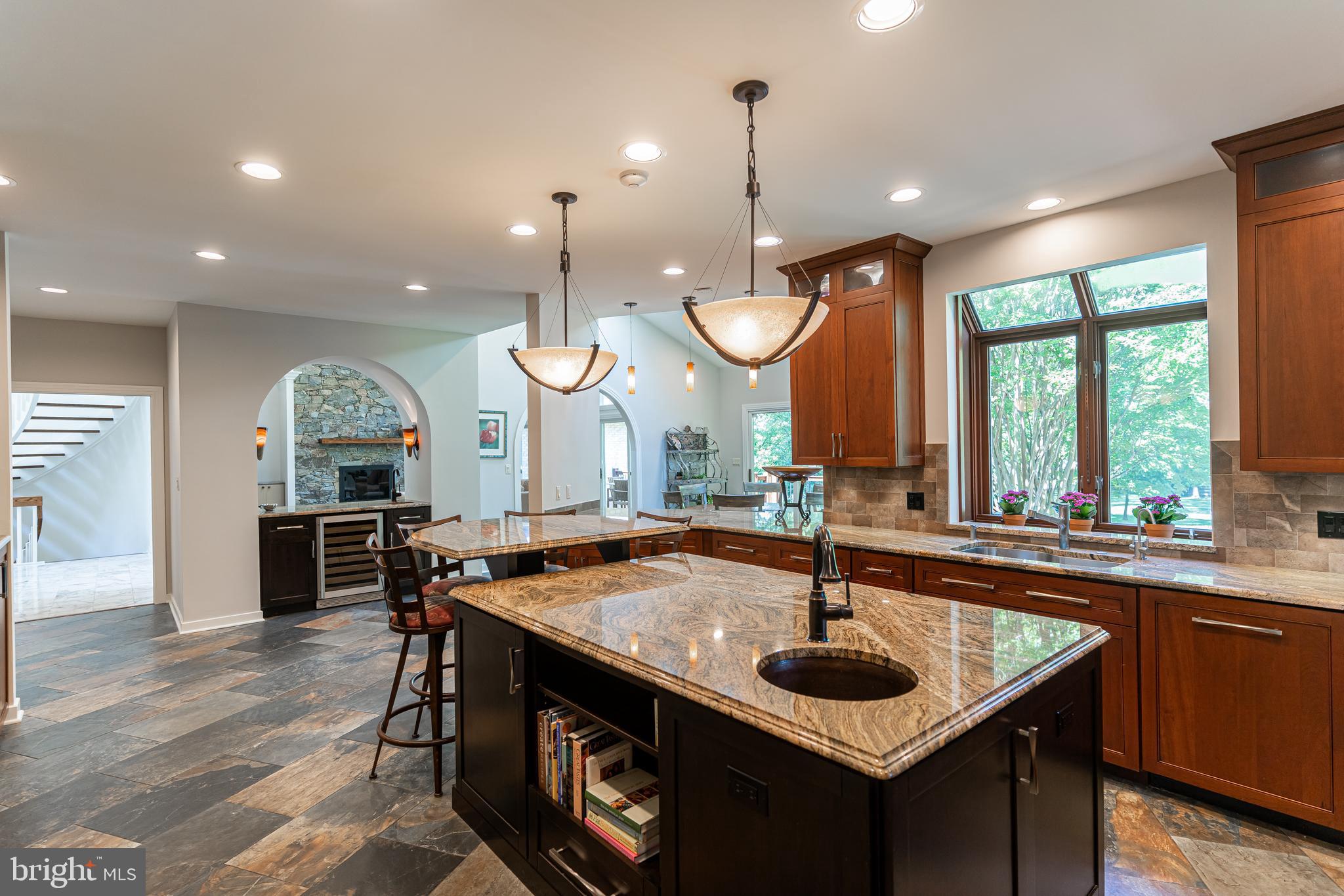 9129 Persimmon Tree Road Potomac, MD 20854 - Photo 10 of 51 Renovated Open Gourmet Kitchen