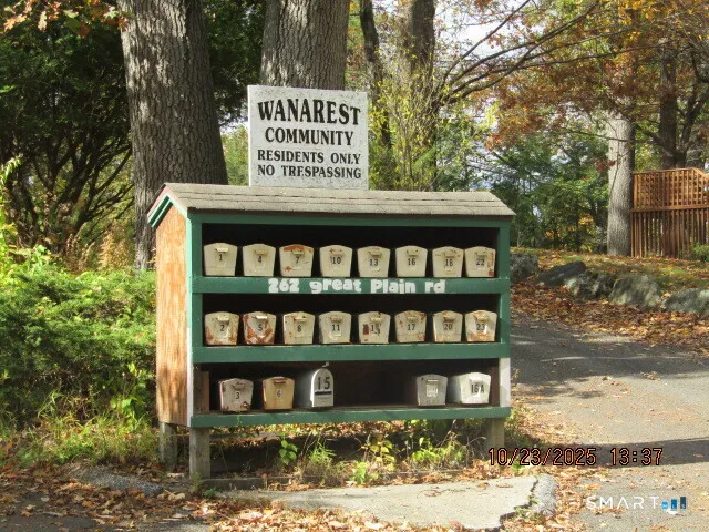 a view of a sign board