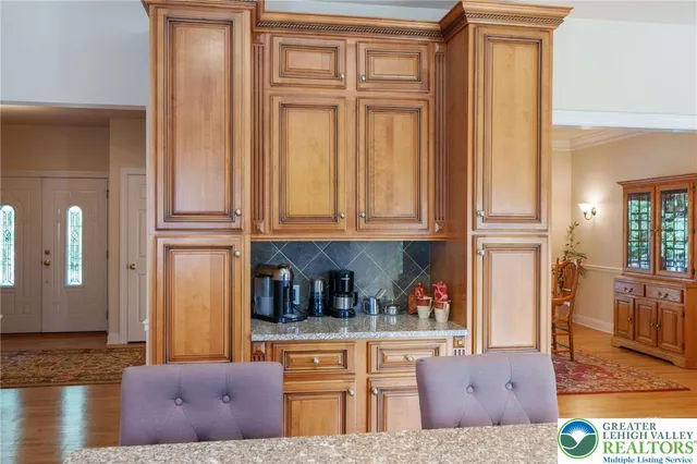 a living room with furniture and a couch