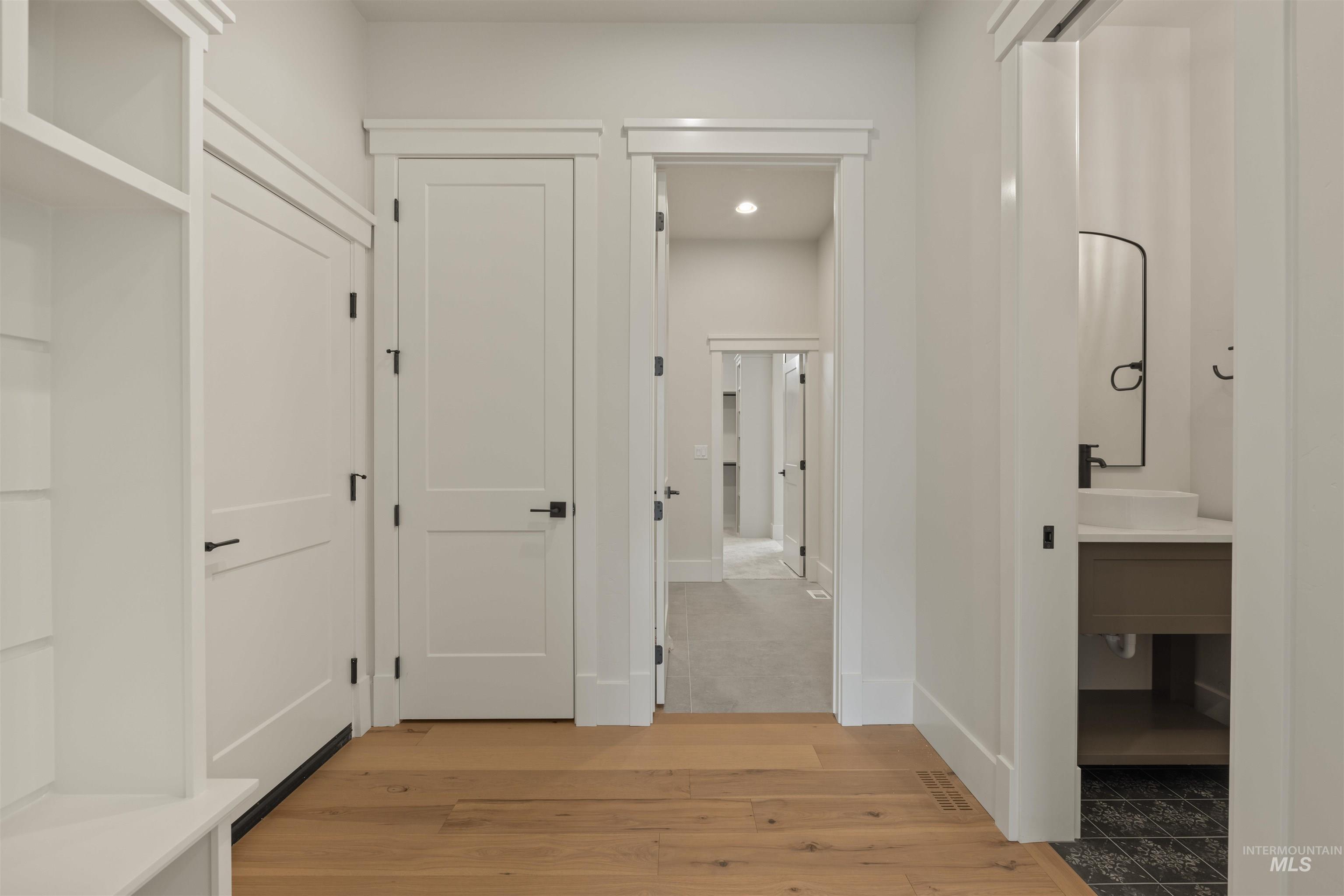 2595 East Tenzing Drive Meridian, ID 83642 - Photo 23 of 32 Hall with light wood-style floors and recessed lighting
