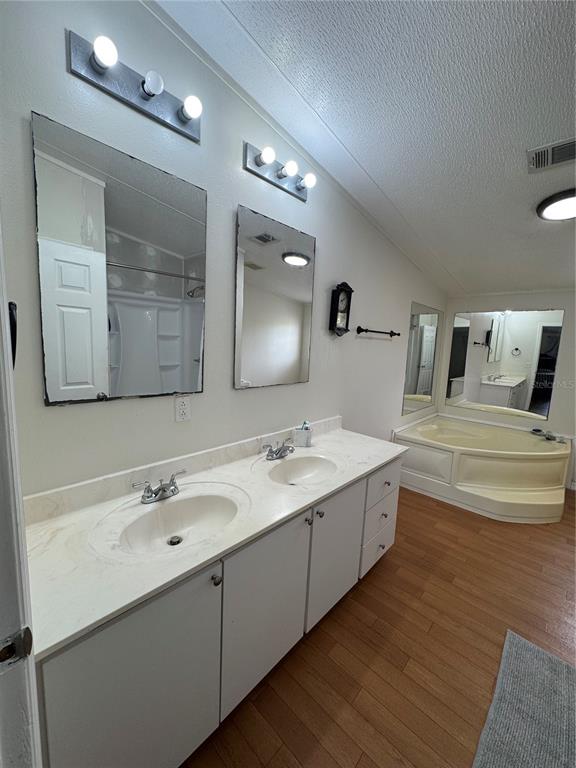 18806 Monroe Avenue Orlando, FL 32820 - Photo 39 of 44 a bathroom with a double vanity sink and mirror