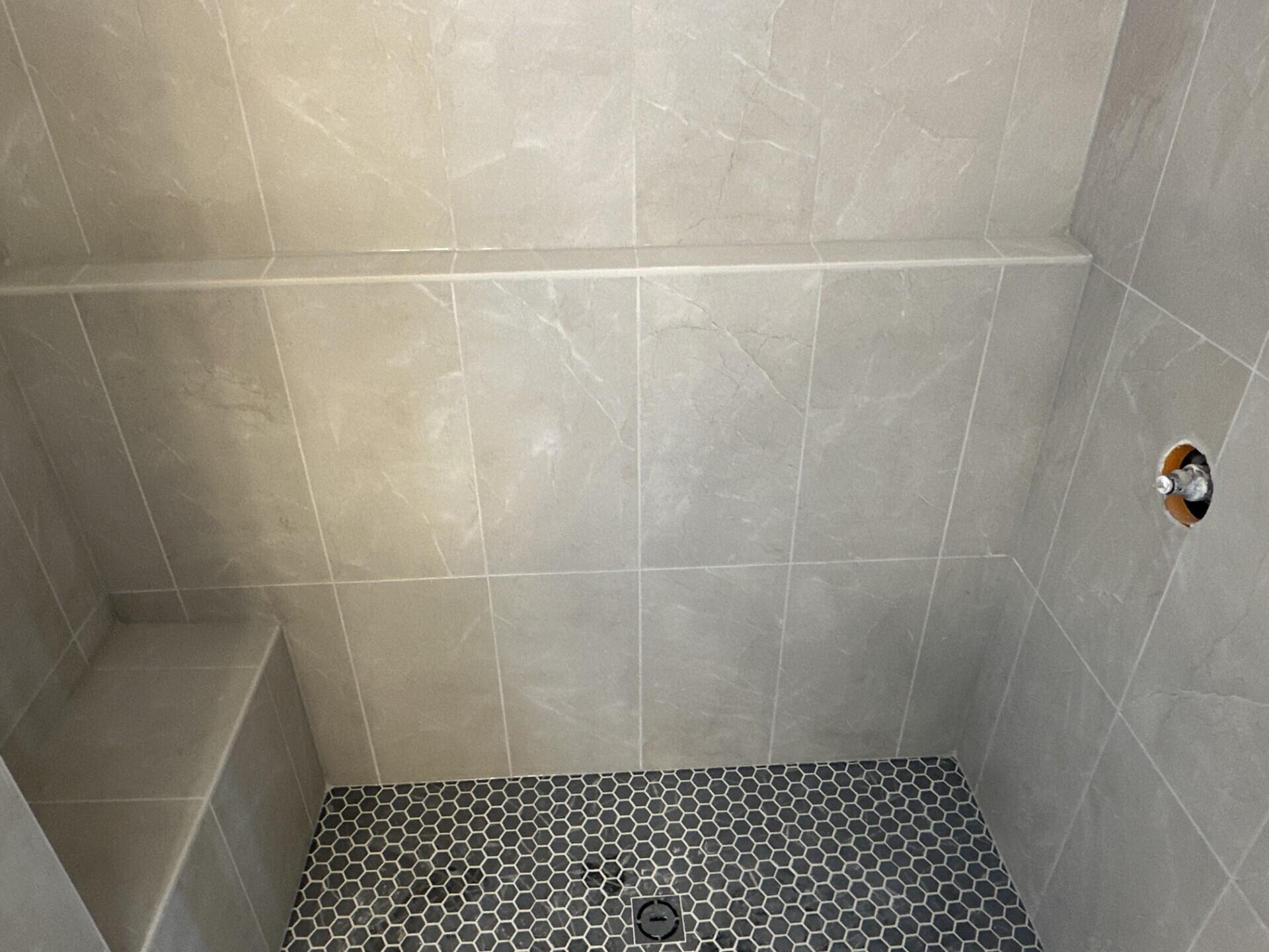 438 Sandstone Street Slinger, WI 53086 - Photo 6 of 8 Tiled Primary Shower