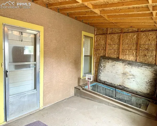 a view of water heater room