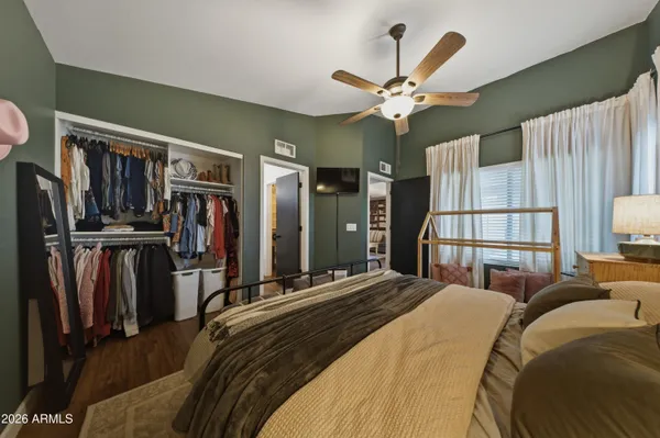 a view of walk in closet