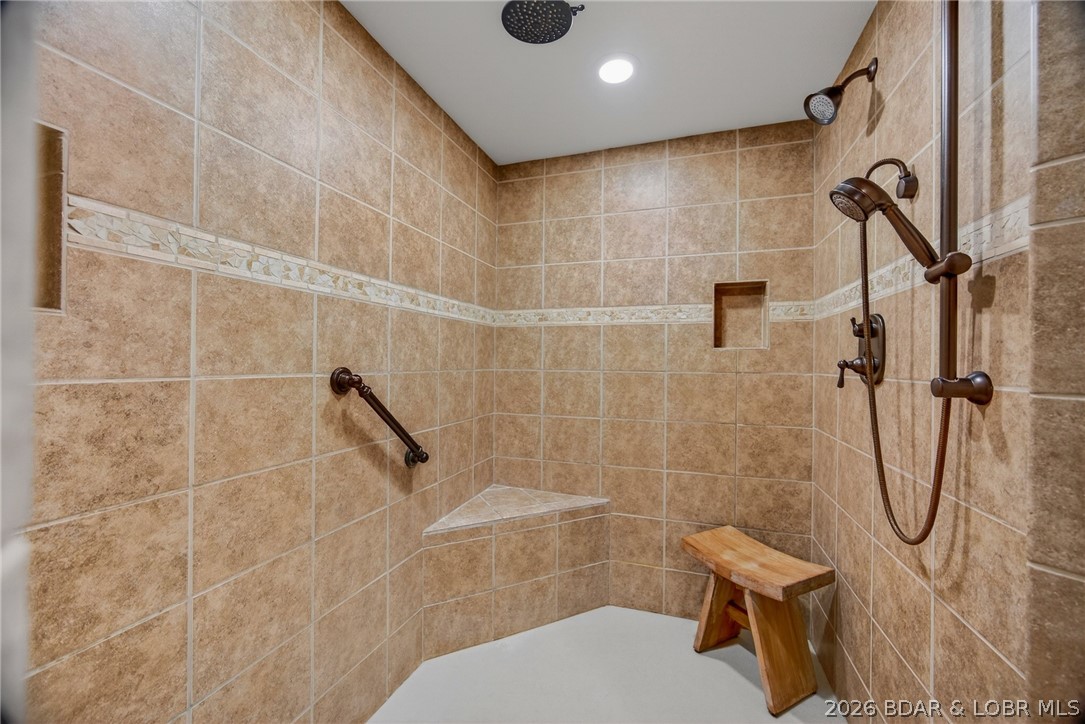 2293 Standing Rock Road Camdenton, MO 65020 - Photo 47 of 99 HUGE Master Walk-in Shower! Easily Handicap Acces
