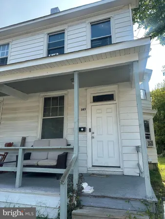 a front view of a house with entryway