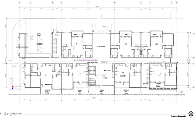 a black and white photo of a living room