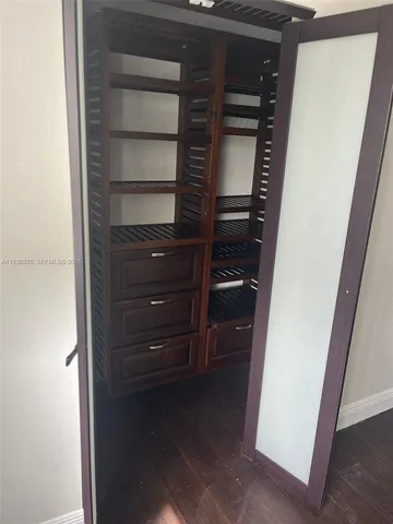 a view of walk in closet