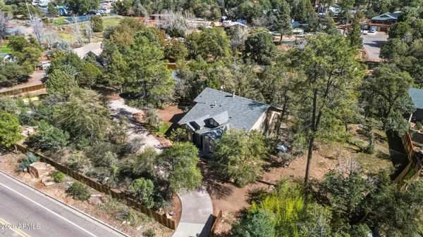 a view of backyard of the house
