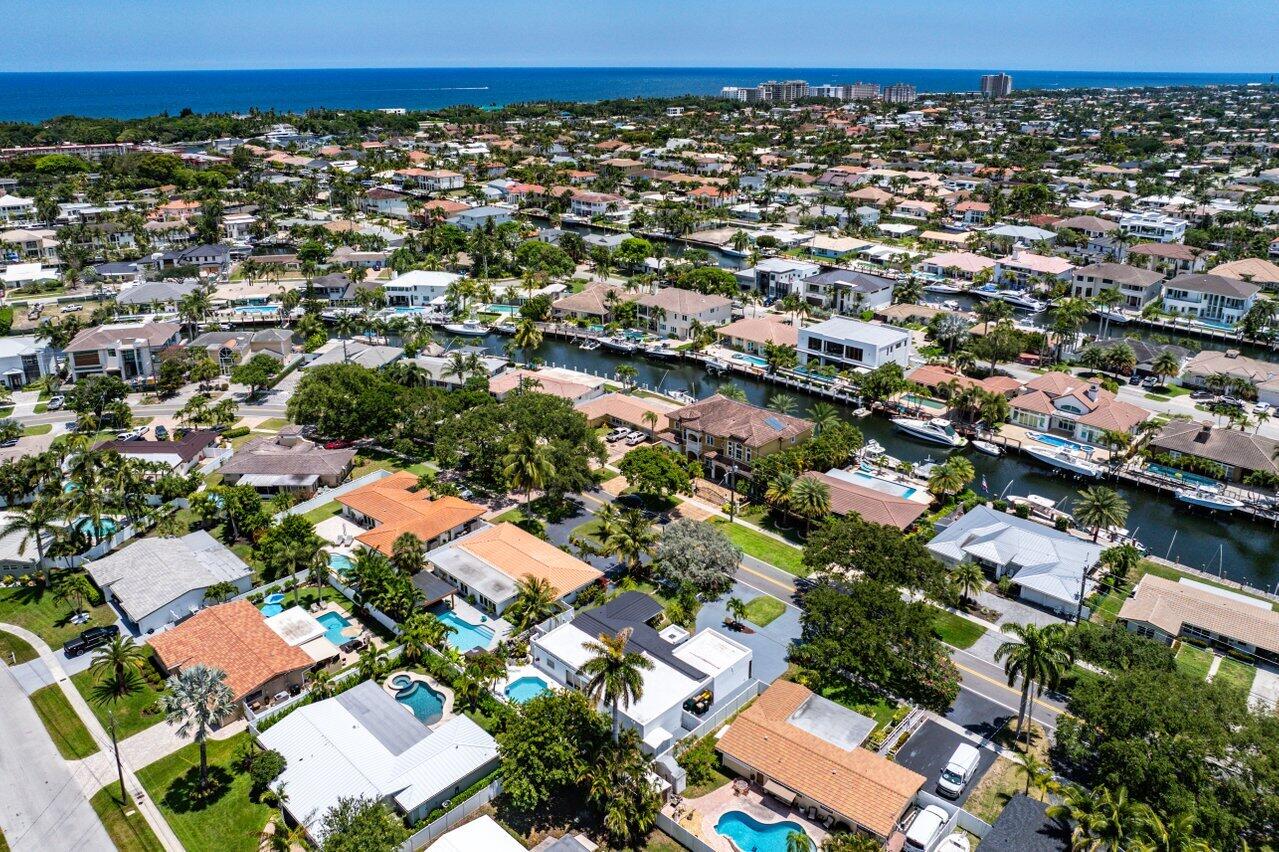 2611 Northeast 49th Street Lighthouse Point, FL 33064 - Photo 45 of 56 an aerial view of a city
