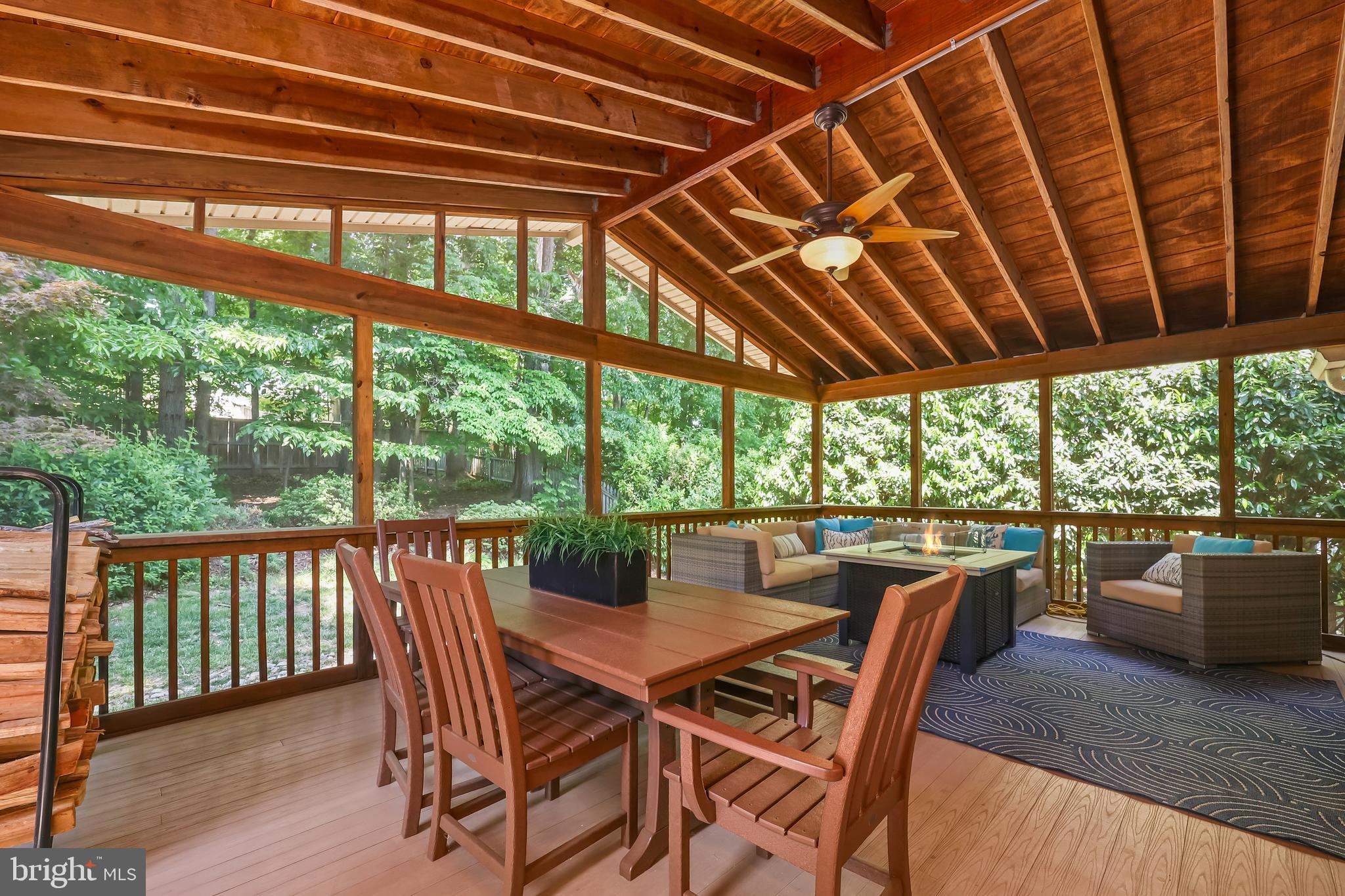 9217 Rockefeller Lane Springfield, VA 22153 - Photo 33 of 41 Spacious Screened in Porch Perfect Entertaining