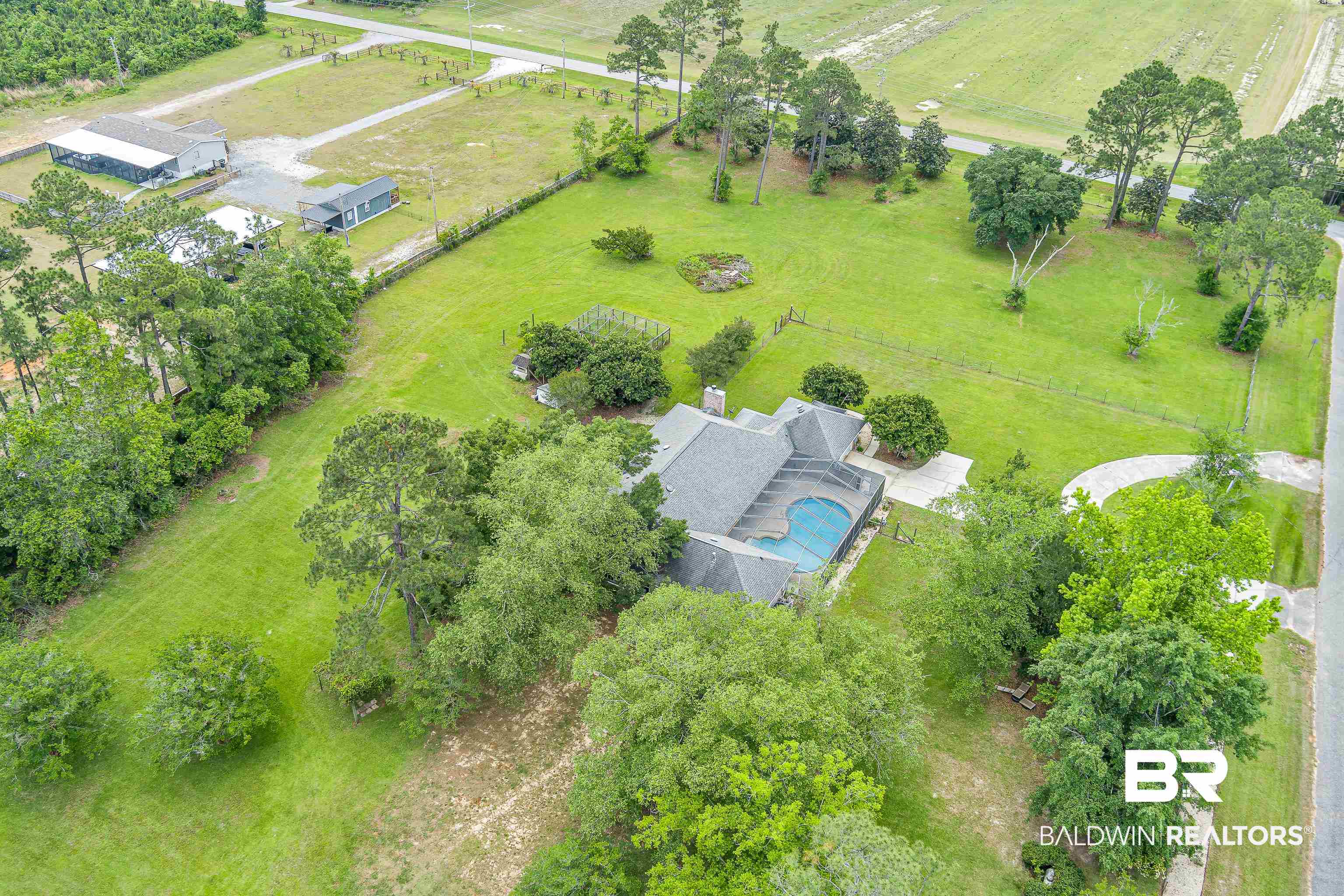 9530 Pilgrim Drive Elberta, AL 36530 - Photo 50 of 61 Bird's eye view with a rural view