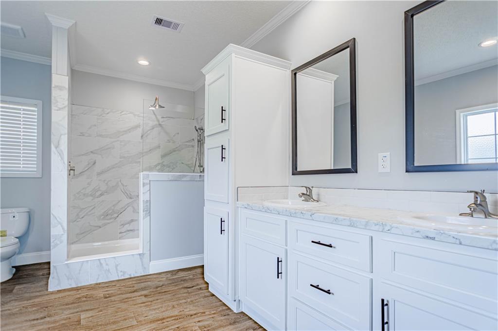 210 Ridge Road Seale, AL 36875 - Photo 9 of 16 Walk-in shower with large format tile surround