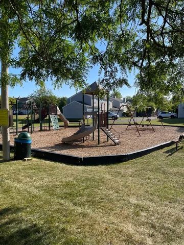 a view of a lake with houses