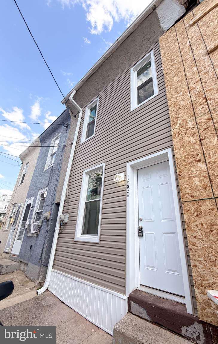 a view of a house with a door