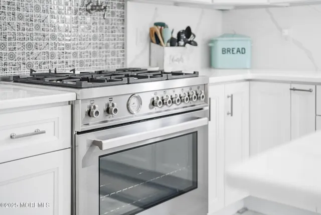 a close view of a stove top oven