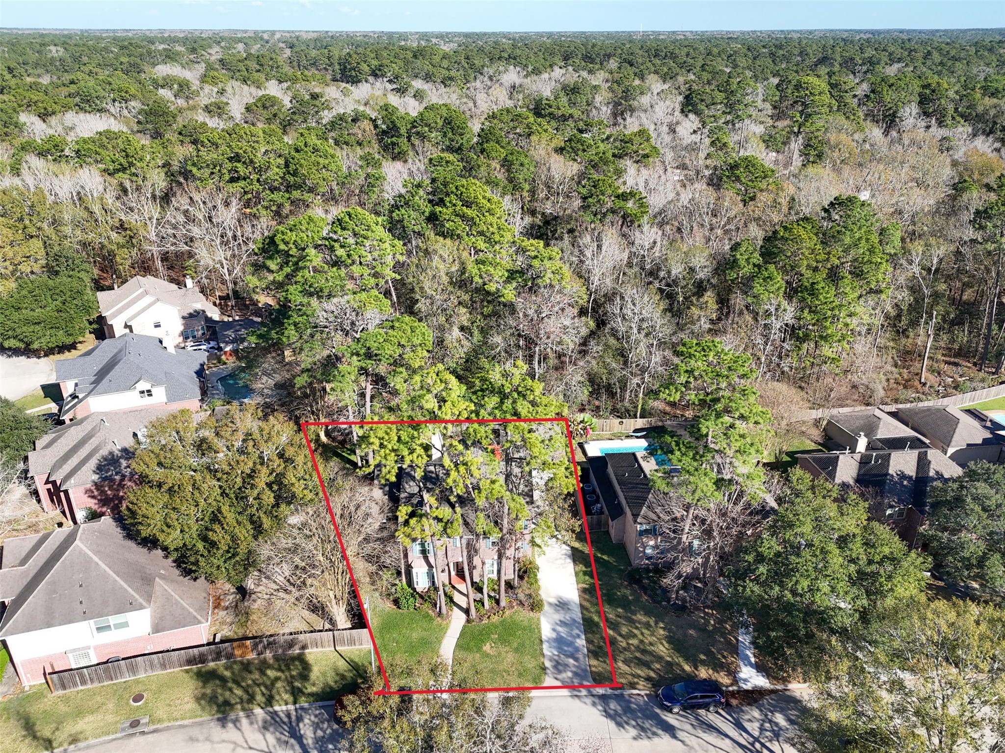 4515 Mulberry Park Lane Kingwood, TX 77345 - Photo 40 of 40 an aerial view of multiple house