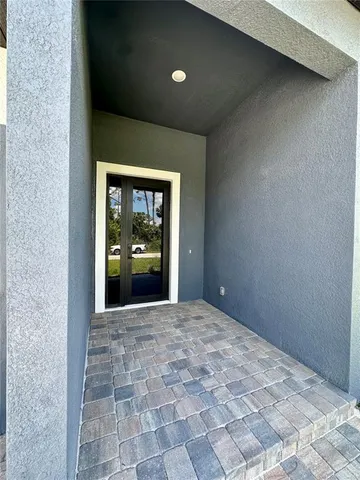 a view of an front door