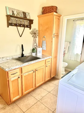 a view of a golf course with a big yard