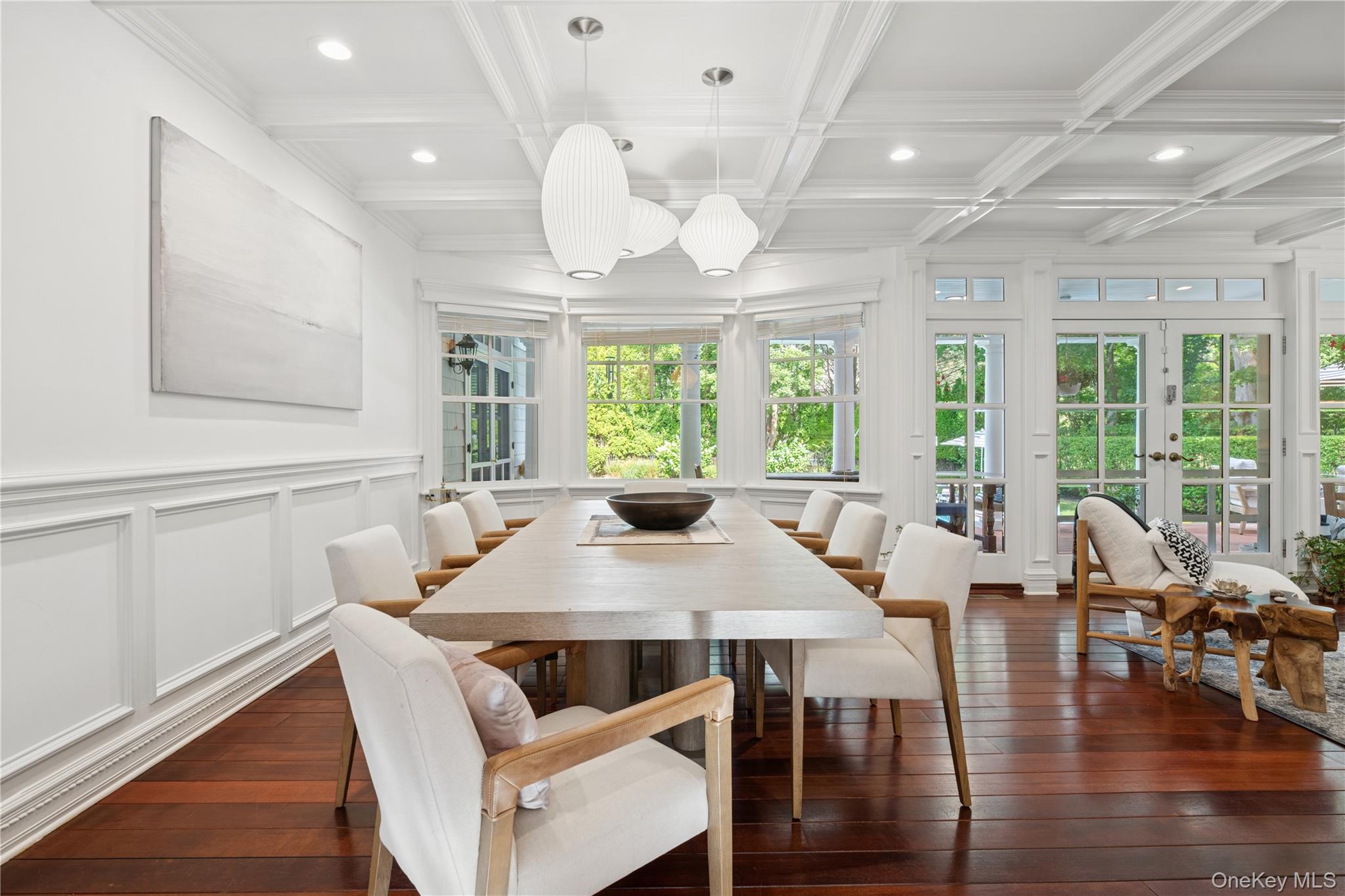 Undisclosed Address Remsenburg, NY 11960 - Photo 15 of 35 a view of a dining room with furniture window and wooden floor
