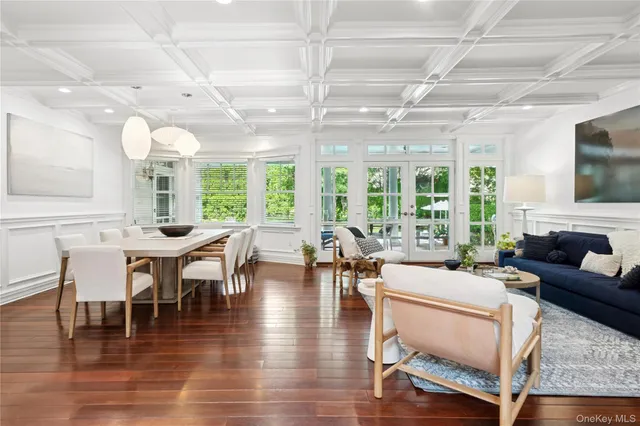 a view of a wooden door with a of a sink