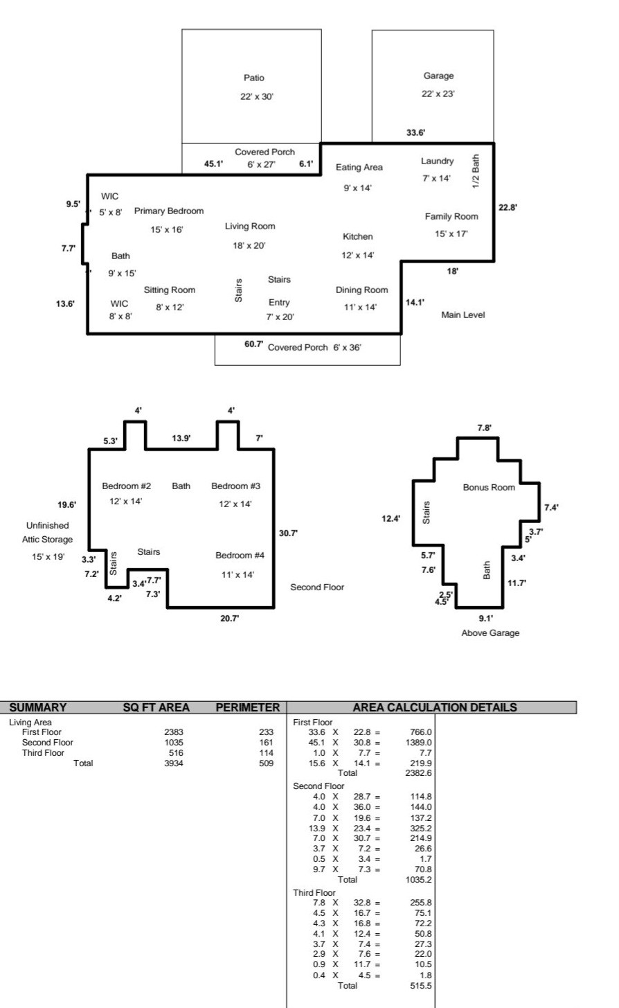 4580 Rockdale Fellowship Road Mount Juliet, TN 37122 - Photo 100 of 100 a picture of a floor plan