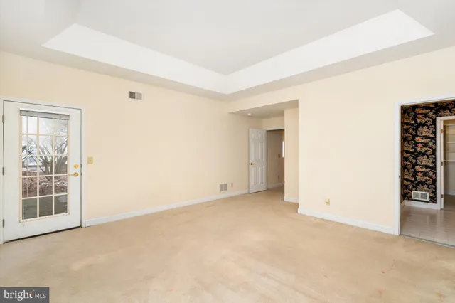 a bathroom with a shower and a toilet