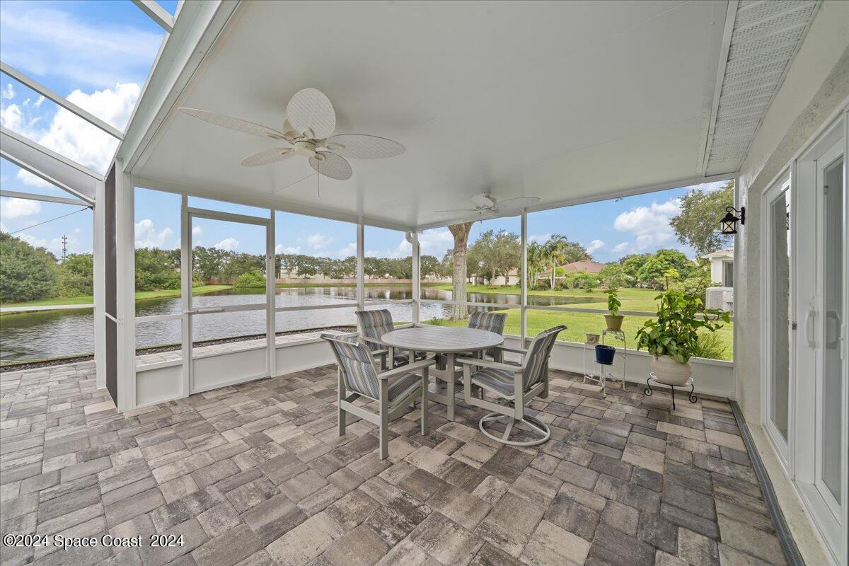 3905 Grand Meadows Boulevard Melbourne, FL 32934 - Photo 31 of 32 a view of a dining room with furniture window and outside view