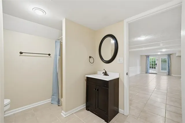 a view of an empty room