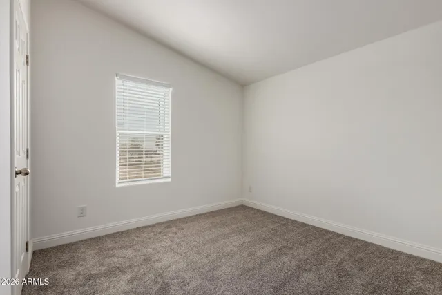 a view of a room with an empty space