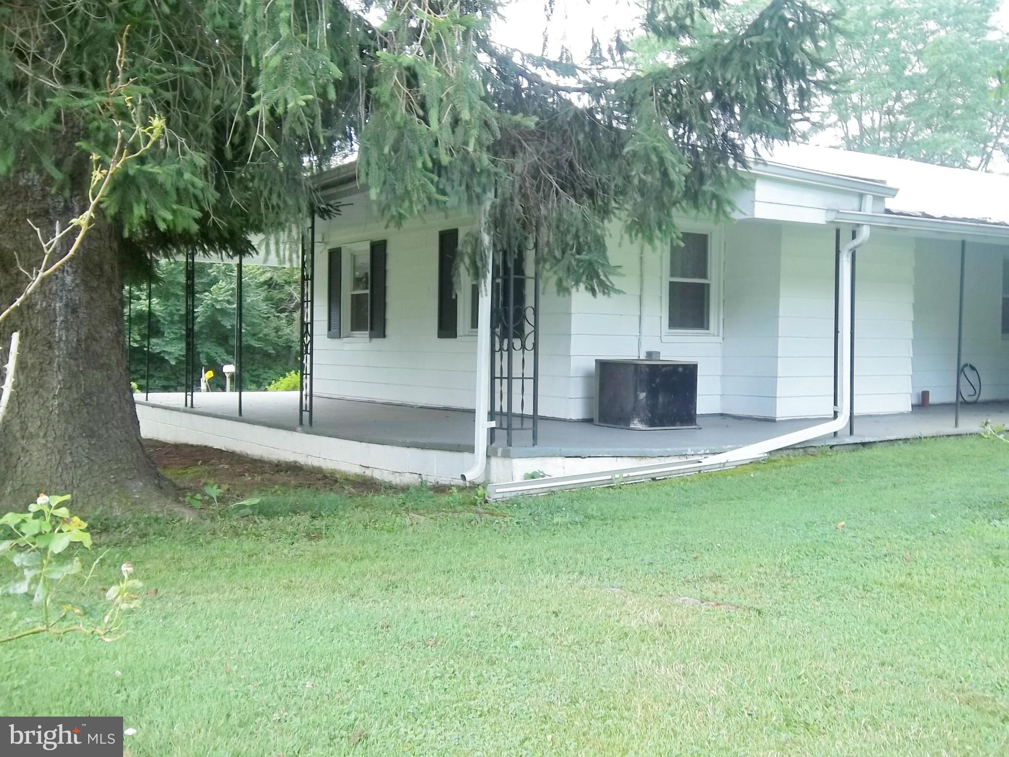 View from back yard to side & back porch