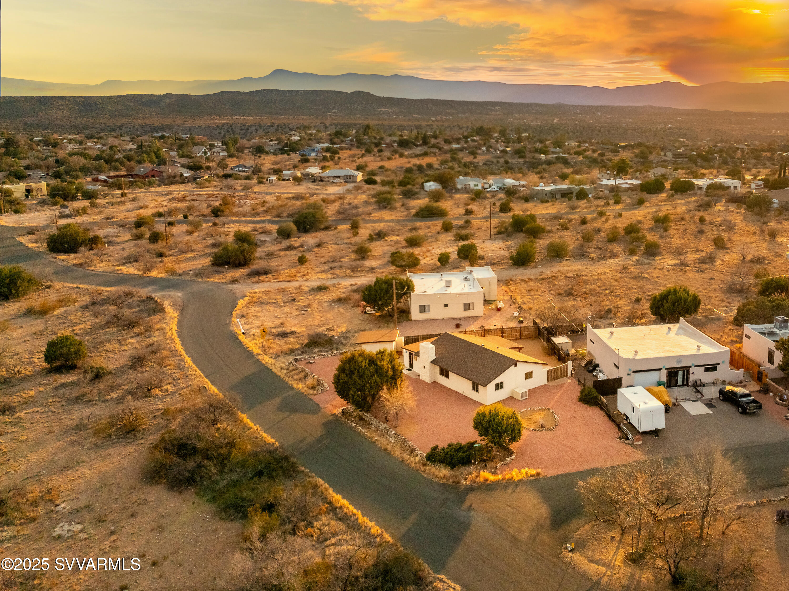 4875 East Mallard Drive Rimrock, AZ 86335 - Photo 4 of 36 an aerial view of residential houses with outdoor space