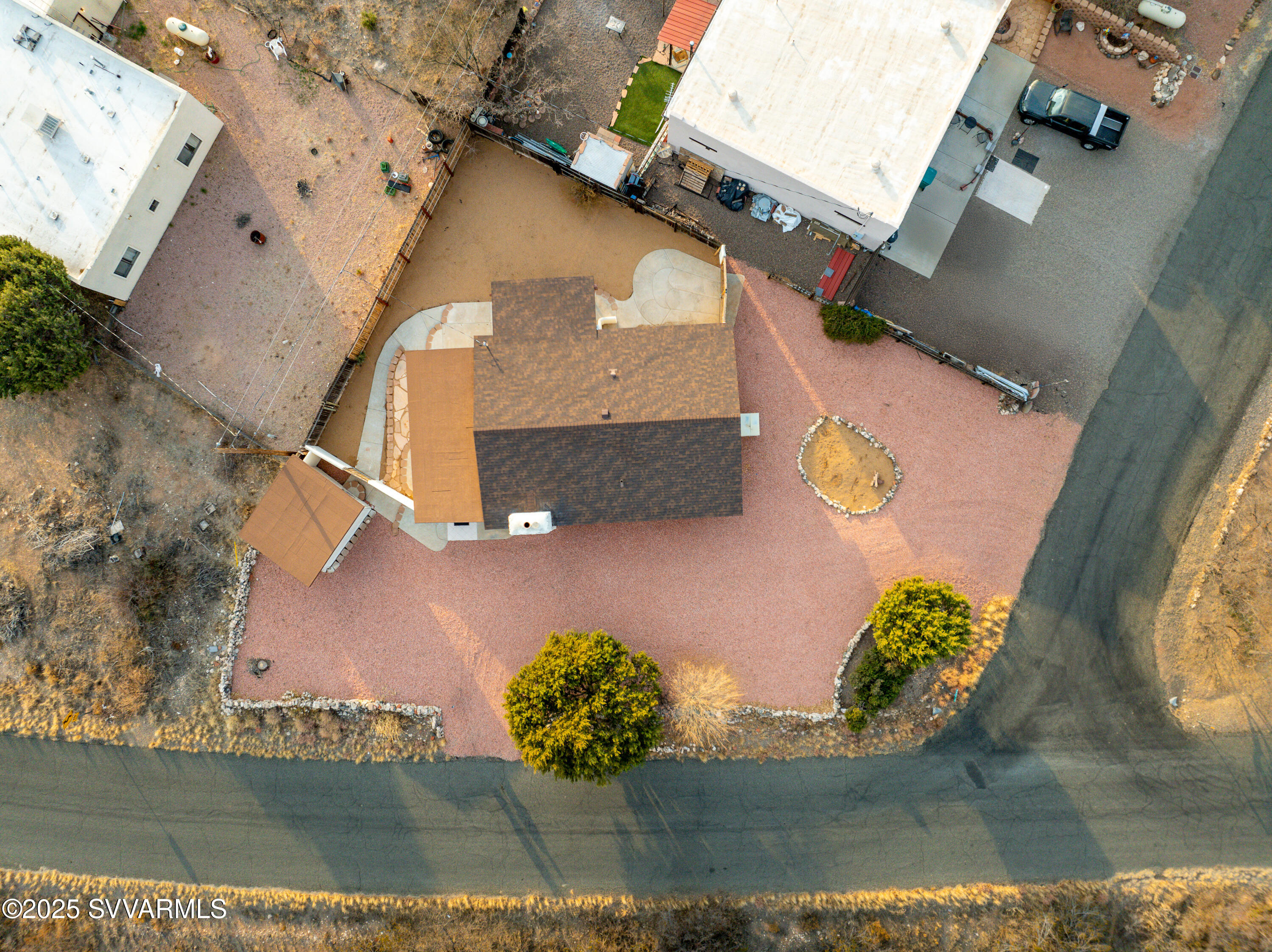 4875 East Mallard Drive Rimrock, AZ 86335 - Photo 6 of 36 an aerial view of a house with a yard