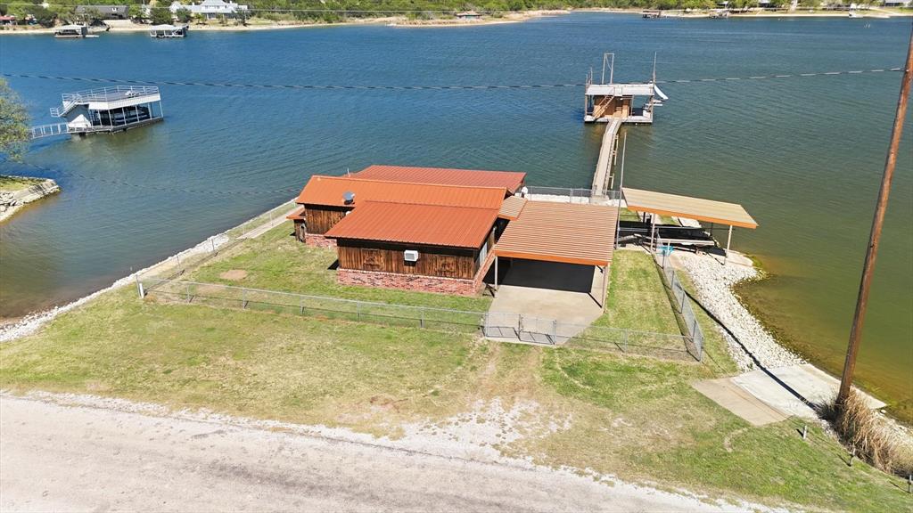 4513 Chapel Road Graham, TX 76450 - Photo 34 of 38 an aerial view of a house with a ocean view
