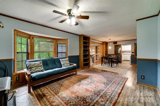 a outdoor living space with furniture
