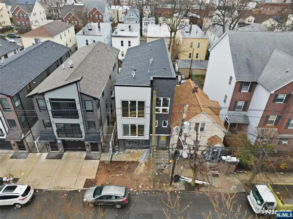 an aerial view of a multiple yard