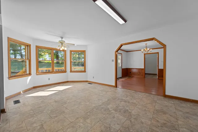 a view of an empty room