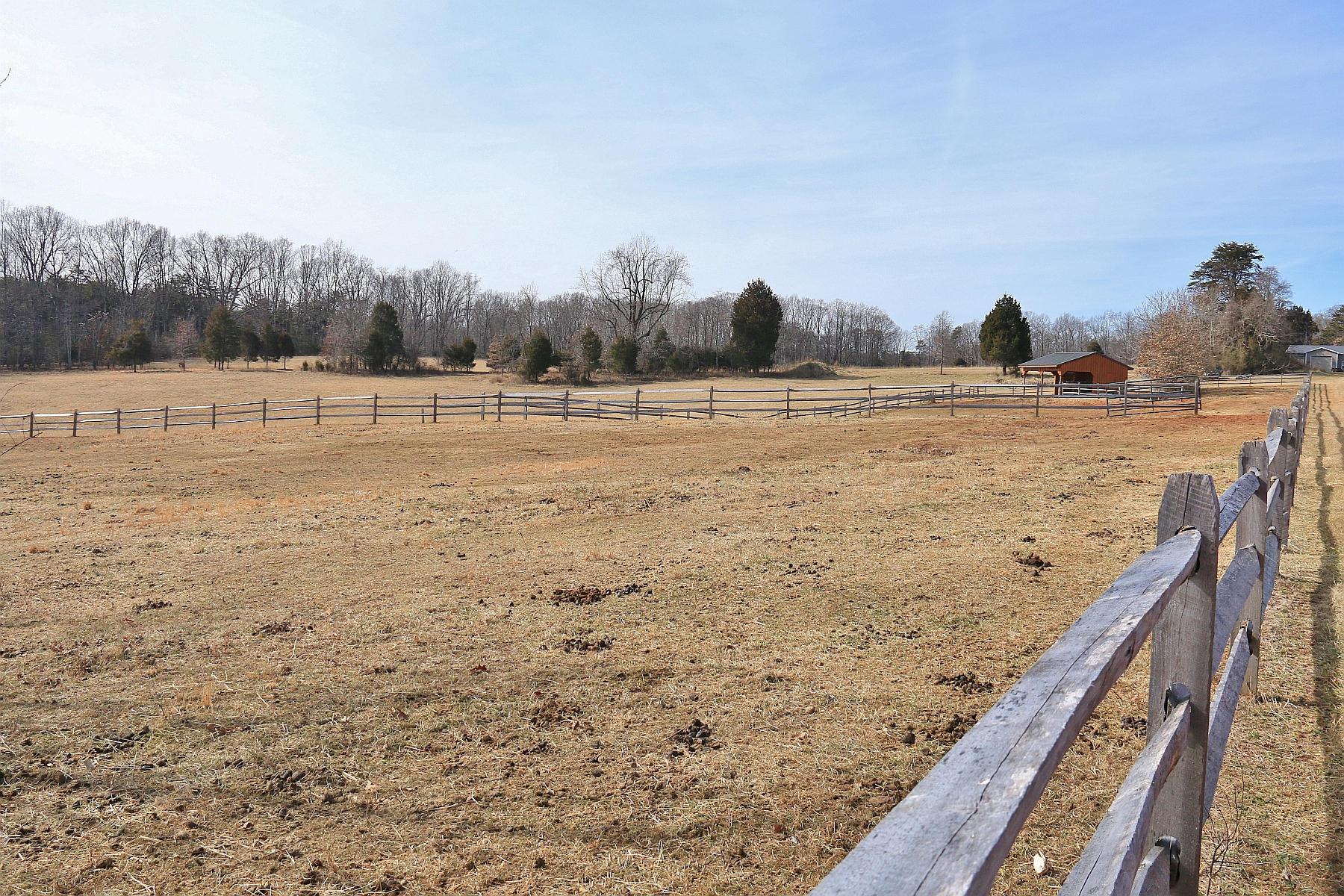0 Cedar Ridge Road Union Hall, VA 24176 - Photo 30 of 35 a view of a dry yard with wooden fence