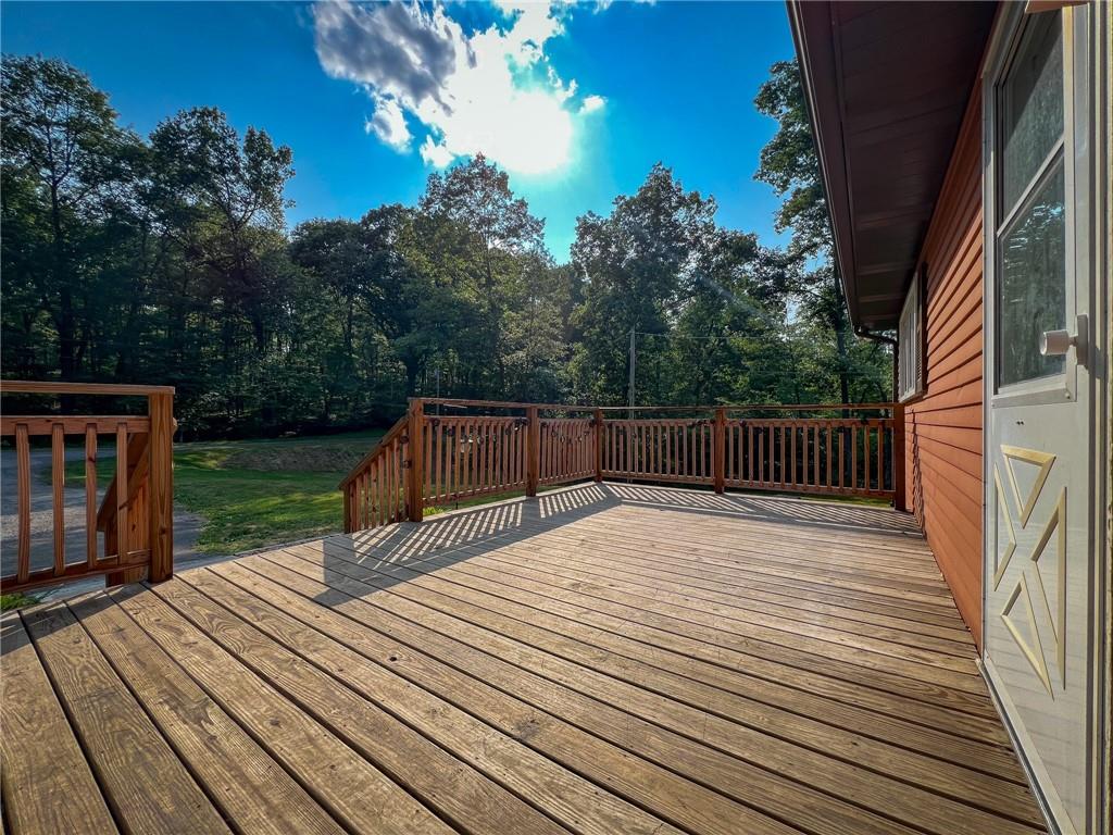 435 Grubb Road Boyers, PA 16020 - Photo 29 of 37 a view of backyard with wooden floor and fence