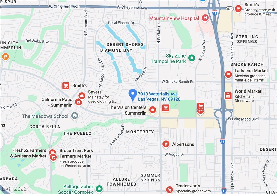 7913 Waterfalls Avenue Las Vegas, NV 89128 - Photo 41 of 45 Map