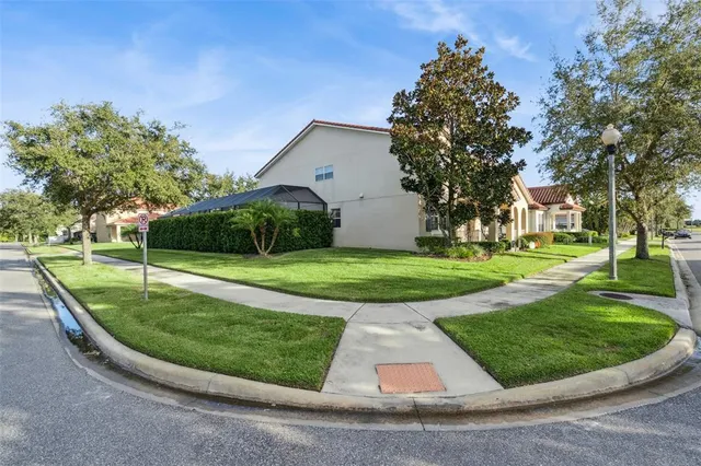 a view of a house with a sink and garden