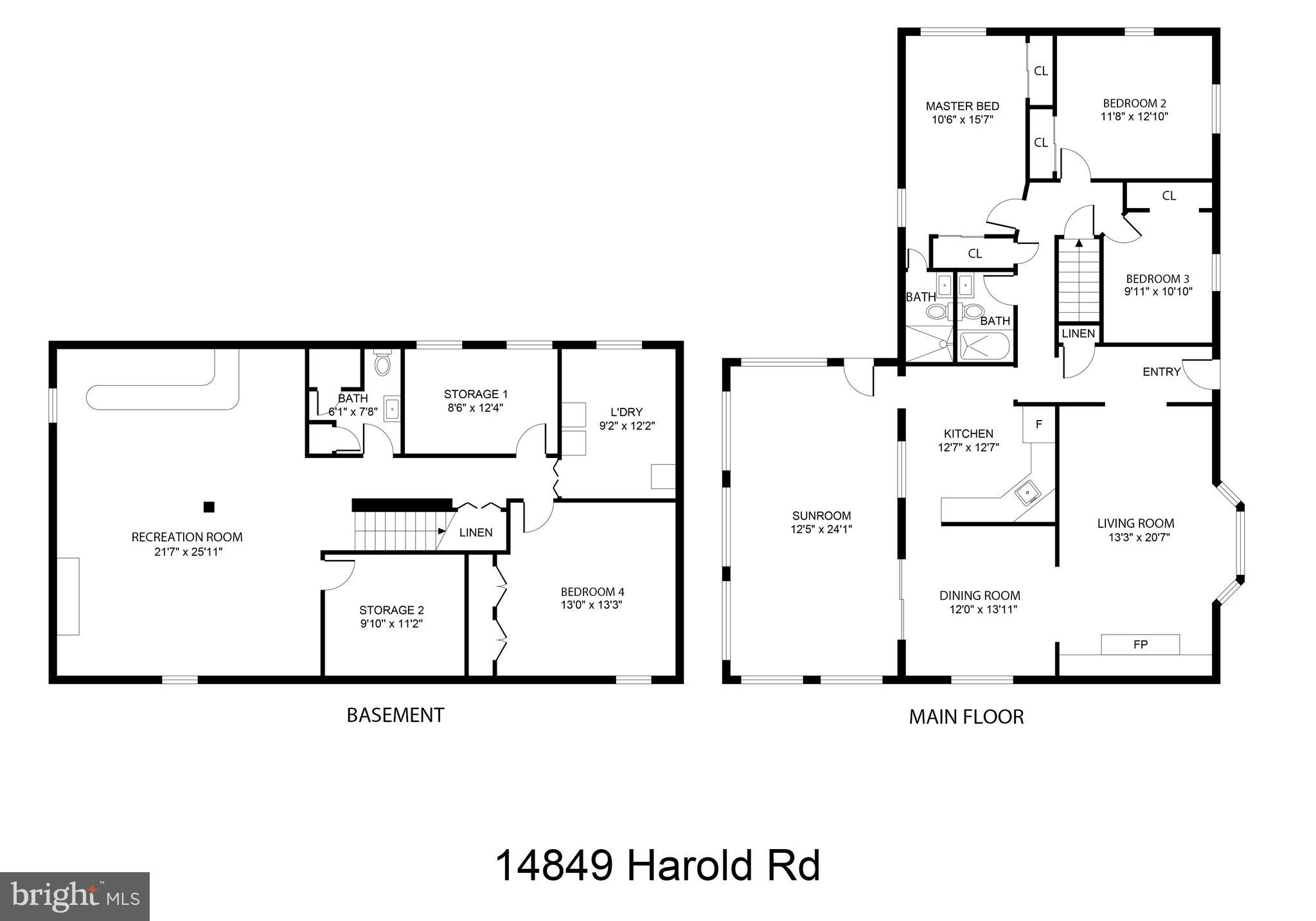 14819 Harold Road Silver Spring, MD 20905 - Photo 26 of 26 Floor Plan
