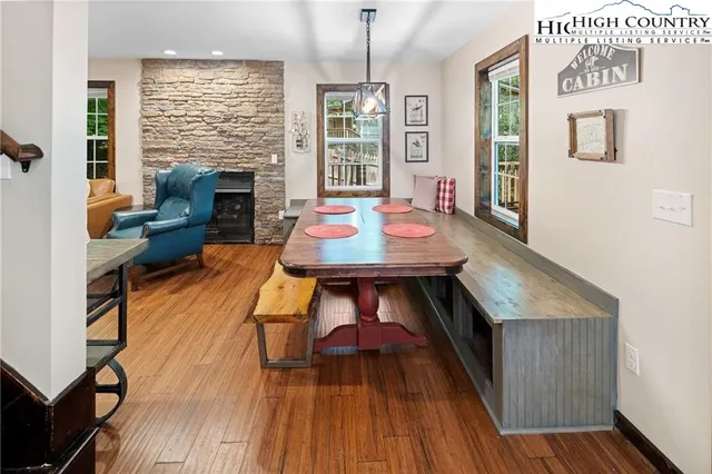 a living room with furniture and window